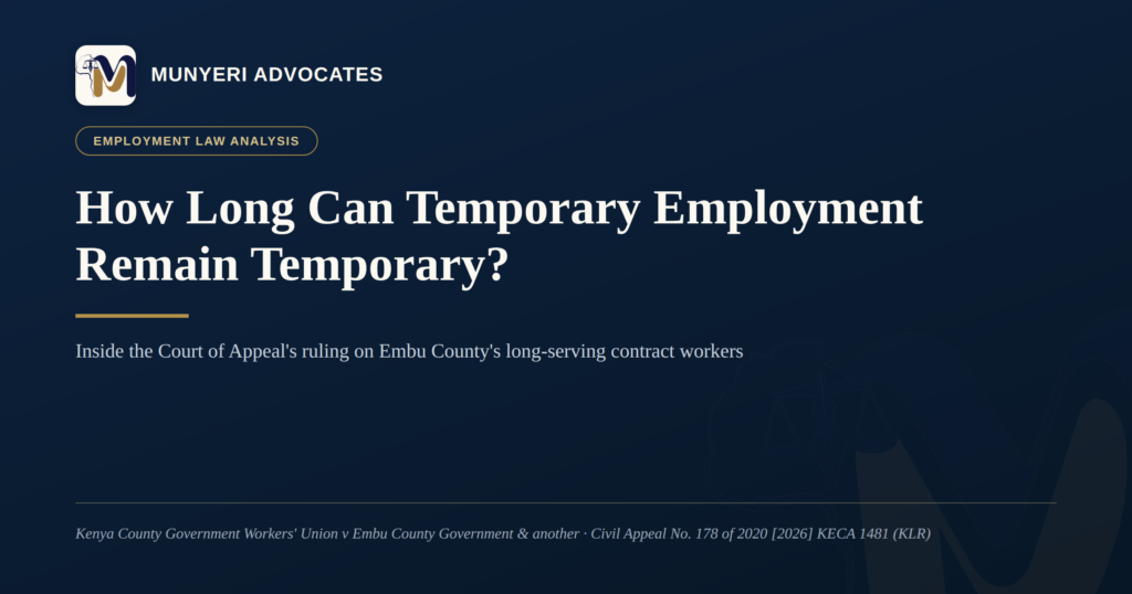 How Long Can Temporary Employment Remain Temporary? How Long Can Temporary Employment Remain Temporary?