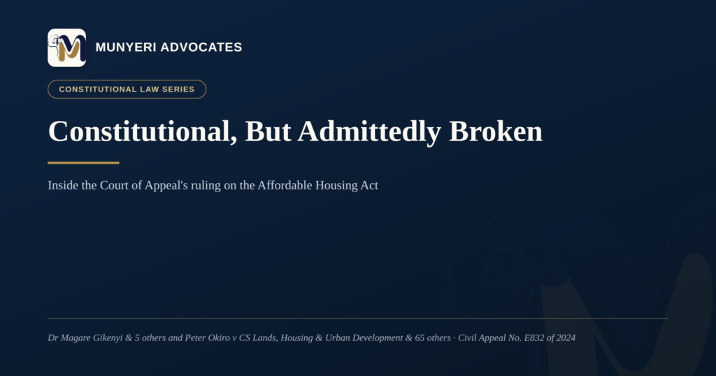 Constitutional, But Admittedly Broken: Inside the Court of Appeal’s Affordable Housing Ruling Constitutional, But Admittedly Broken: Inside the Court of Appeal’s Affordable Housing Ruling